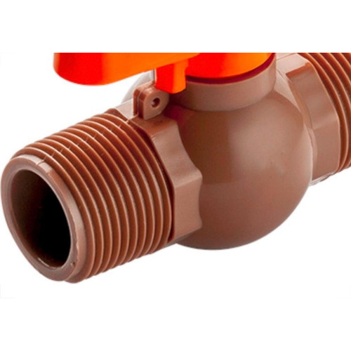 Registro Esfera Pvc Rosca Externa Herc 3/4''