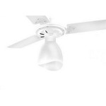 Ventilador Teto Venti-Delta 3 Pas Branco Com Globo 220V.