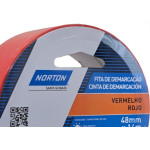 Fita Demarcacao Solo Norton Vermelha 48Mm X 14M