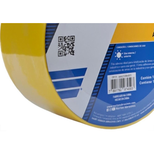 Fita Demarcacao Solo Norton Amarela 48Mm X 14M