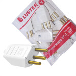 Pino Macho Luster 2 Polos+Terra 10A. Branco 2064 - Kit C/10 Pecas