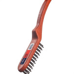 Escova De Aco Manual Atlas Plastico Com Cabo 3 Fileiras - Kit C/12 Pecas