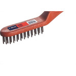 Escova De Aco Manual Atlas Plastico Com Cabo 3 Fileiras - Kit C/12 Pecas