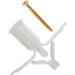 Bucha Fixacao Para Gesso Sforplast Fly Com Parafuso No.03 Pacote Com 25 Pecas (13 A 23Mm)