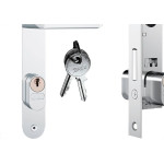 Fechadura Stam Estreita Externa 23Mm Inox Alavanca - 401/07