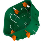 Caixinha De Luz Pvc Para Drywall Ribeiro Fabril Verde 4X4 - Kit C/10 Pecas