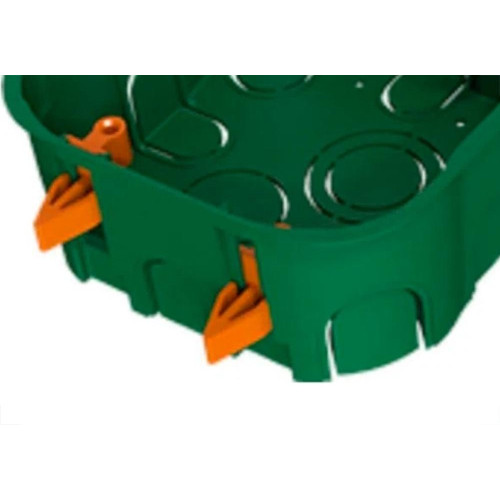 Caixinha De Luz Pvc Para Drywall Ribeiro Fabril Verde 4X4 - Kit C/10 Pecas
