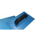 Desempenadeira Pvc Emave Azul Corrugada 15 X26Cm - Kit C/6 Pecas