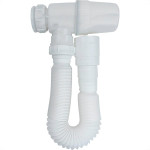 Sifao Copo Horizontal Sanfonado Extensivel Censi Branco ( Pia - Tanque - Lavatorio ) - 7167