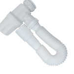Sifao Copo Horizontal Sanfonado Extensivel Censi Branco ( Pia - Tanque - Lavatorio ) - 7167
