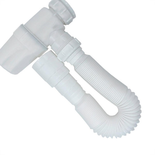 Sifao Copo Horizontal Sanfonado Extensivel Censi Branco ( Pia - Tanque - Lavatorio ) - 7167