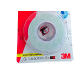 Fita Dupla Face 3M Fixa Forte Banheiro 24Mm X 1,5M - 500G