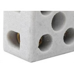 Conector Porcelana Thompson 2 Polos - 16Mm Fixar - Kit C/10 Pecas