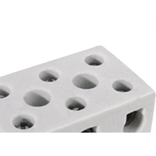 Conector Porcelana Thompson 3 Polos - 06Mm Fixar - Kit C/10 Pecas