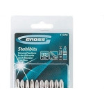 Ponteira Para Parafusadeira Gross N2 X70Mm Com 10 Pecas 11378