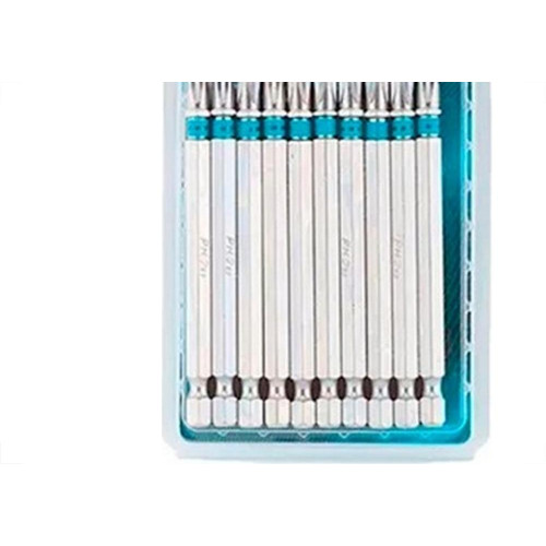 Ponteira Para Parafusadeira Gross N2 X90Mm Com 10 Pecas 11379