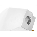 Pino Prensa Cabo Flp 2 Polos 10A. Branco - Kit C/10 Pecas
