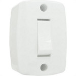 Interruptor Externo Ilumi Retangular Branco 16553 - Kit C/10 Pecas