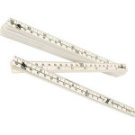 Metro Plastico Eco Simples Branco - Kit C/10 Pecas