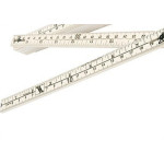 Metro Plastico Eco Simples Branco - Kit C/10 Pecas