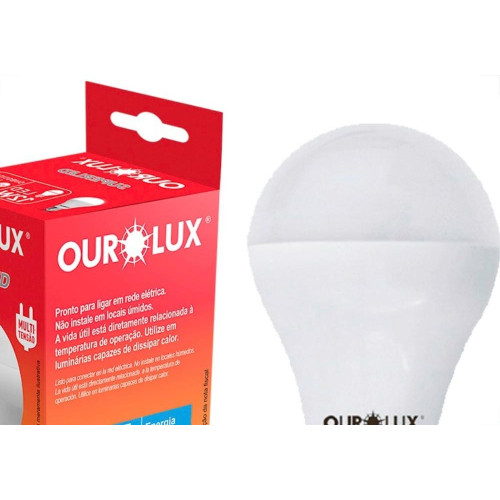 Lampada Led Bulbo Ourolux A60 - 12W. 6500K. - Kit C/10 Pecas