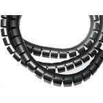Organizador De Fios Daneva 10Mmx1,0M Preto - Dn1572