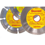 Disco Diamantado Starrett Cartela Com 3 Pecas Liso/Segmentado/Turbo 110Mm X 20Mm - Kddp110-3