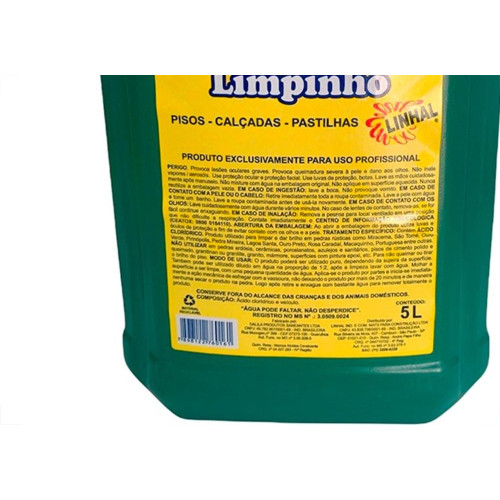 Solucao De Limpeza Linhal 5 Litros