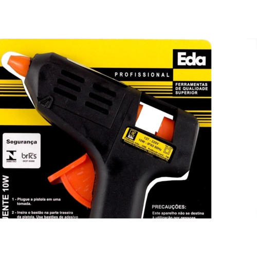 Pistola Para Silicone Eda 10W. Bivolt - 4Gq
