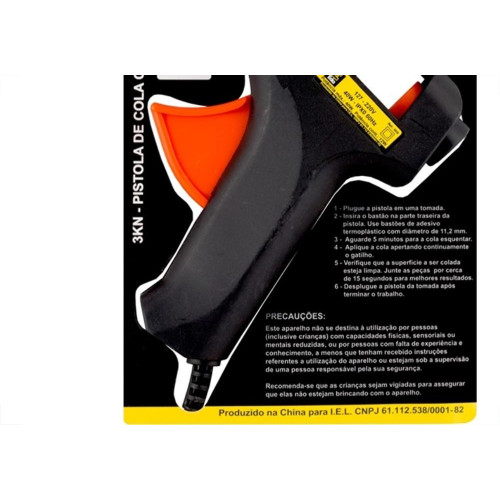 Pistola Para Silicone Eda 40W. Bivolt - 3Kn