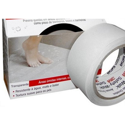 Fita Antiderrapante 3M Areas Umidas Transparente 50Mmx 5M