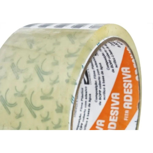 Fita Adesiva Embalagem Koretech Transparente 48Mm X 100M - Kit C/5 Pecas