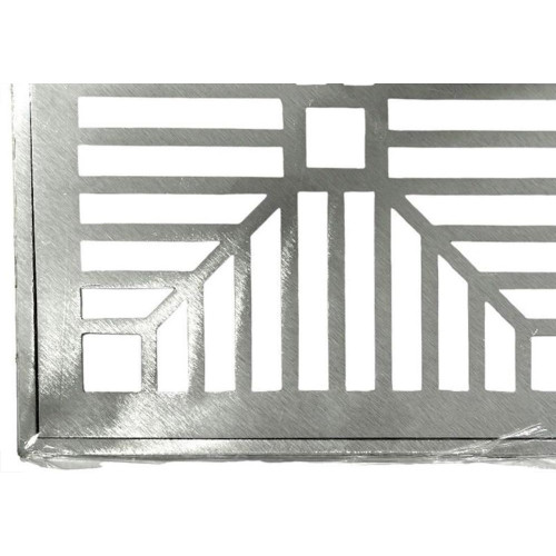 Grelha De Aluminio Com Porta Grelha Quadrada 30X30Cm
