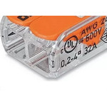 Conector Wago Emenda 2 Polos - 4Mm - 32A. - 221-412 Cartela Com 6 Pecas
