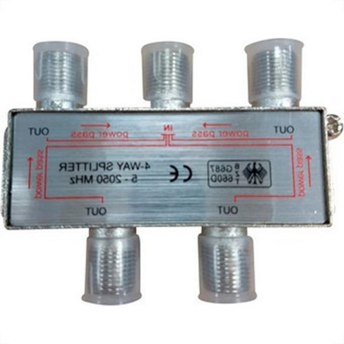 Divisor Cabo Coaxial Blindado Aubor 4X75 Digital 2050Mhz