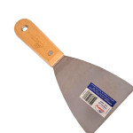 Espatula Compel Aco Inox Cabo Madeira 80Mm - Kit C/6 Pecas