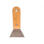 Espatula Compel Aco Inox Cabo Madeira 80Mm - Kit C/6 Pecas