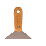 Espatula Compel Aco Inox Cabo Madeira 150Mm - Kit C/6 Pecas