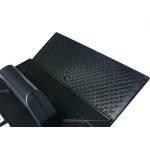 Desempenadeira Pvc Emave Preta Corrugada 22 X34Cm - Kit C/6 Pecas