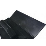 Desempenadeira Pvc Emave Preta Lisa 15 X26Cm - Kit C/6 Pecas