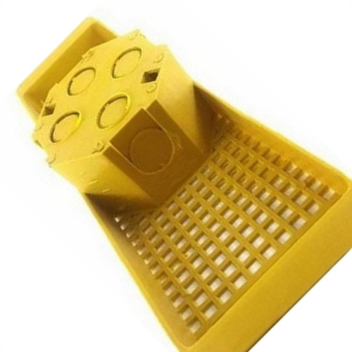Suporte Laje Emave Com Caixa 25Cm Piso Amarelo - Kit C/10 Pecas
