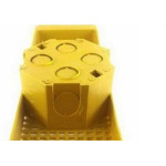Suporte Laje Emave Com Caixa 25Cm Piso Amarelo - Kit C/10 Pecas