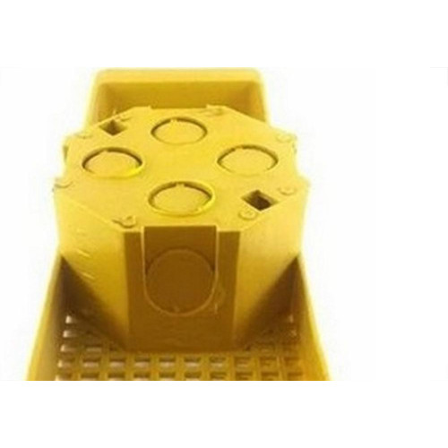 Suporte Laje Emave Com Caixa 25Cm Piso Amarelo - Kit C/10 Pecas