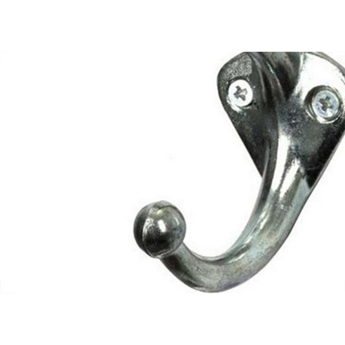 Cabide Inca Duplo Zamac Zincado 651 - Kit C/12 Pecas