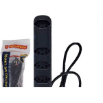 Filtro Linha Megatron 5 Tomadas 2 Polos + Terra Preto