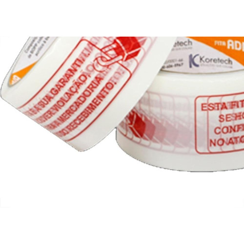 Fita Adesiva Embalagem Koretech Lacre Padrao 48Mm X 50M - Kit C/5 Pecas