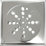 Grelha Aco Inox Quadrada Overtime 15X15Cm Com Fecho + Caixilho