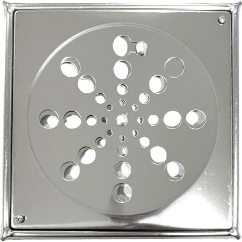 Grelha Aco Inox Quadrada Overtime 15X15Cm Com Fecho + Caixilho