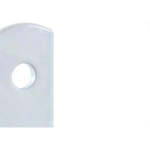 Cantoneira Para Moveis Overtime Branca Cartela 4 Pecas Com Parafuso   2,1/2''