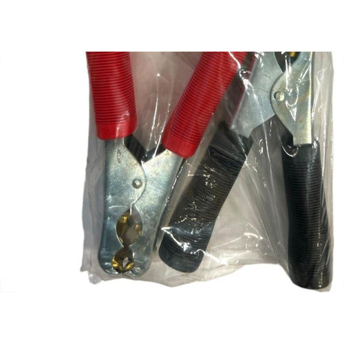 Garra Bateria Com Manopla 500A. 1 Par Vermelha+Preta